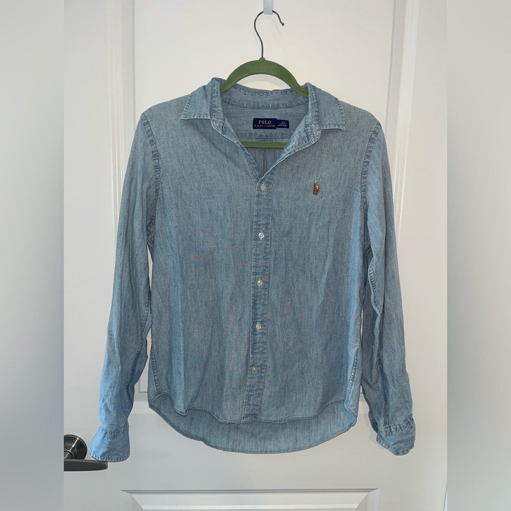 Polo by Ralph Lauren Women's Blue Denim Shirt